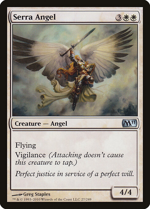 Serra Angel — Magic 2011 #27, art by Greg Staples