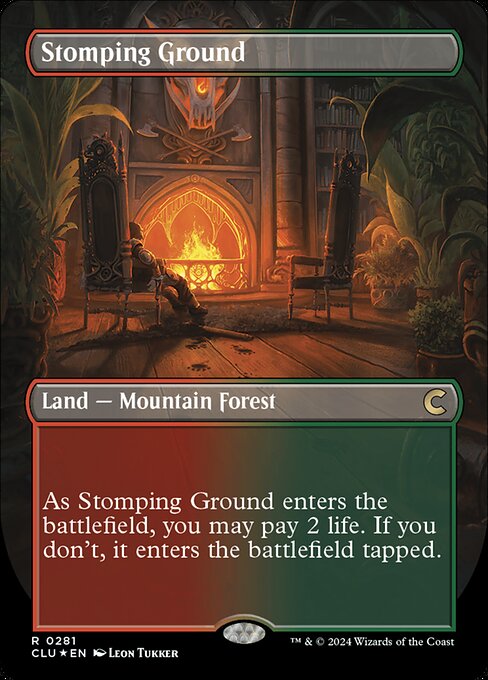 Stomping Ground — Ravnica: Clue Edition #281, art by Leon Tukker