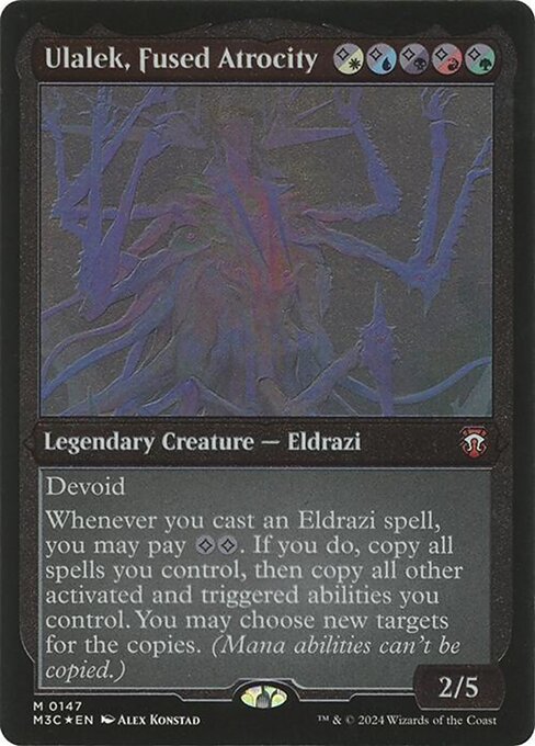 Ulalek, Fused Atrocity — Modern Horizons 3 Commander #147, art by Alex Konstad