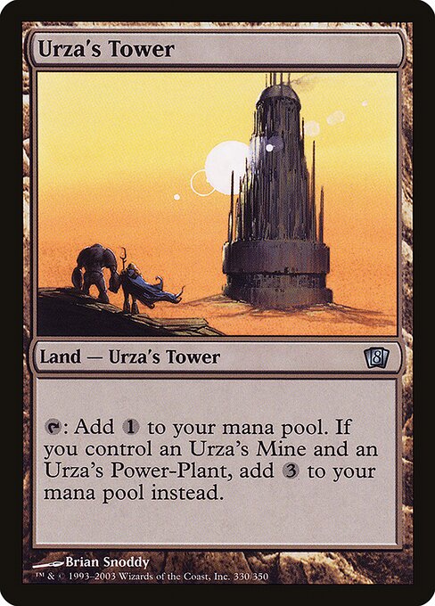 Urza's Tower — Eighth Edition #330★, art by Brian Snõddy