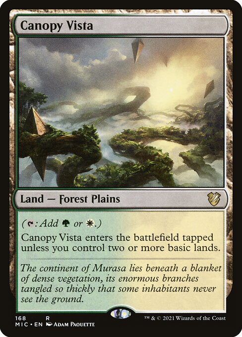 Canopy Vista — Midnight Hunt Commander #168, art by Adam Paquette
