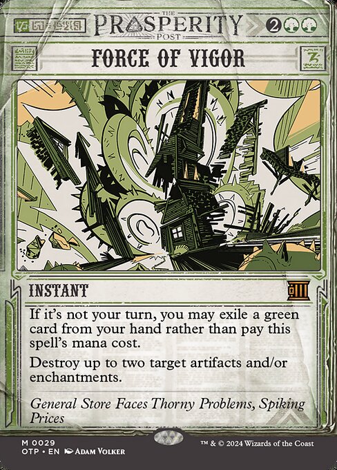 Force of Vigor — Breaking News #29, art by Adam Volker