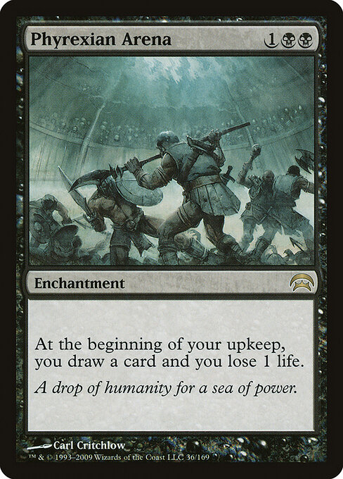 Phyrexian Arena — Planechase #36, art by Carl Critchlow