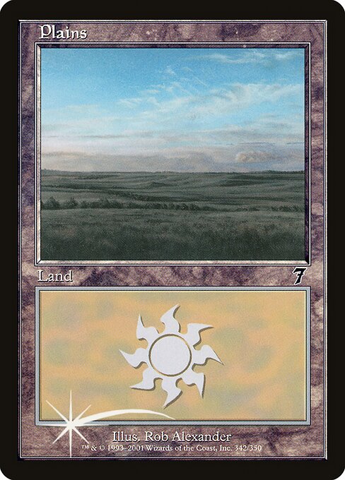 Plains — Seventh Edition #342★, art by Rob Alexander