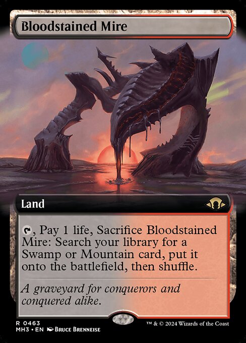 Bloodstained Mire — Modern Horizons 3 #463, art by Bruce Brenneise