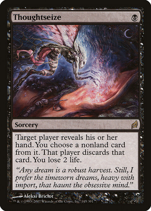 Thoughtseize — Lorwyn #145, art by Aleksi Briclot