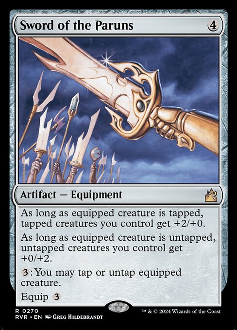 Sword of the Paruns — Ravnica Remastered #270, art by Greg Hildebrandt