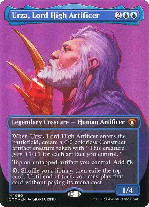 Urza, Lord High Artificer — Commander Masters #1060, art by Grant Griffin