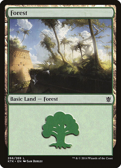 Forest — Khans of Tarkir #266, art by Sam Burley