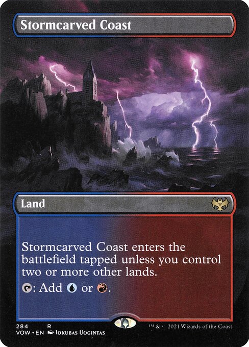 Stormcarved Coast — Innistrad: Crimson Vow #284, art by Jokubas Uogintas