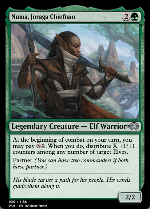 Numa, Joraga Chieftain — Magic Online Promos #86298, art by Kieran Yanner