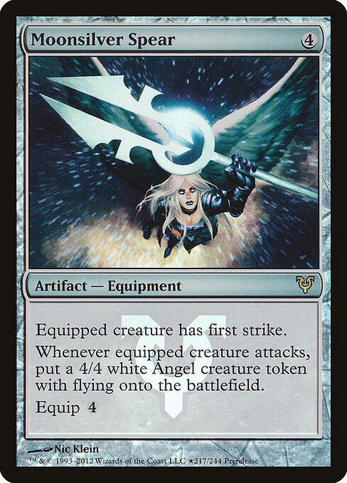 Moonsilver Spear — Avacyn Restored Promos #217★, art by Nic Klein