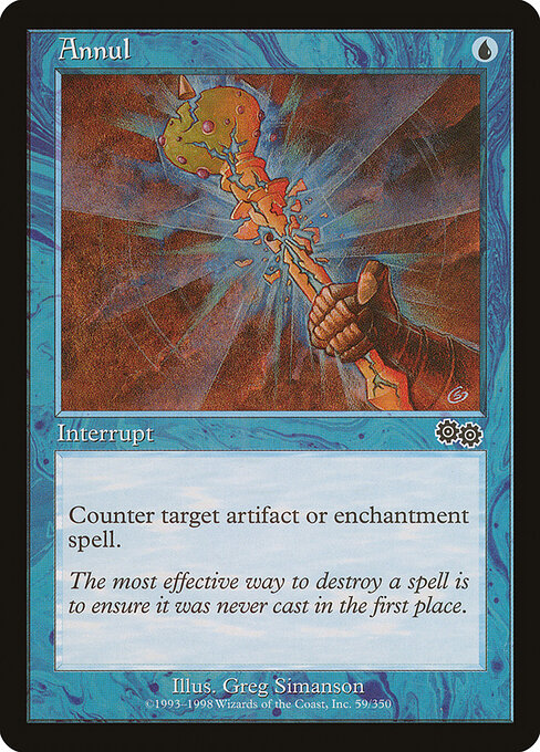 Annul — Urza's Saga #59, art by Greg Simanson
