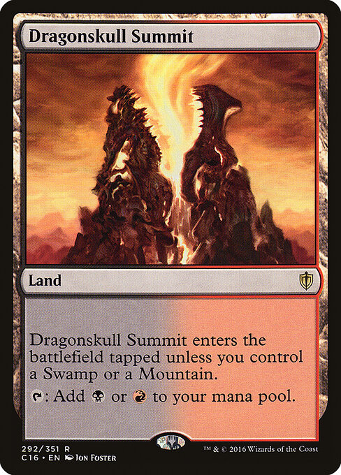 Dragonskull Summit — Commander 2016 #292, art by Jon Foster
