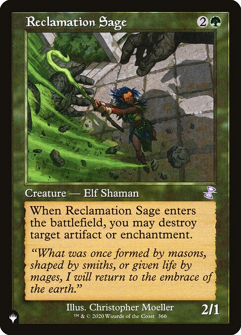 Reclamation Sage — The List #TSR-366, art by Christopher Moeller
