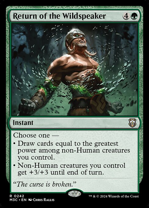 Return of the Wildspeaker — Modern Horizons 3 Commander #242, art by Chris Rallis