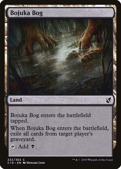 Bojuka Bog — Commander 2019 #232, art by Howard Lyon