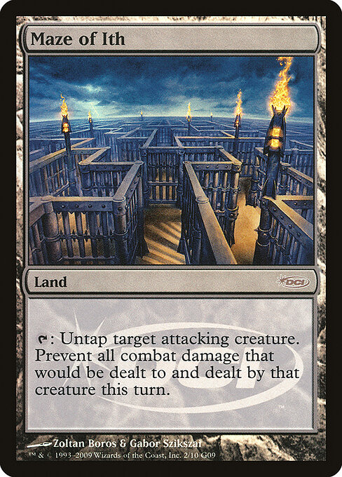 Maze of Ith — Judge Gift Cards 2009 #2, art by Zoltan Boros & Gabor Szikszai