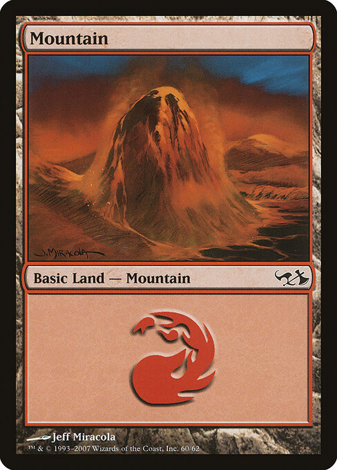 Mountain — Duel Decks: Elves vs. Goblins #60, art by Jeff Miracola