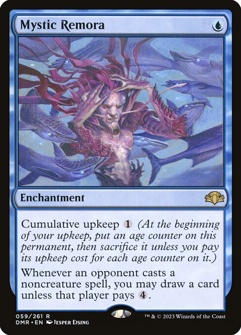 Mystic Remora — Dominaria Remastered #59, art by Jesper Ejsing