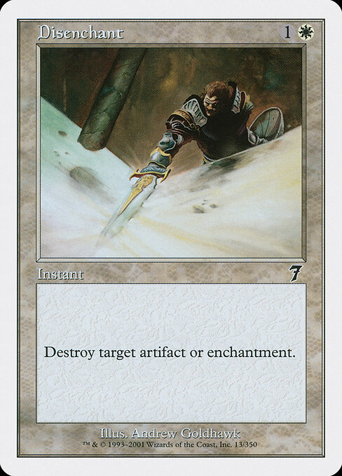 Disenchant — Seventh Edition #13, art by Andrew Goldhawk