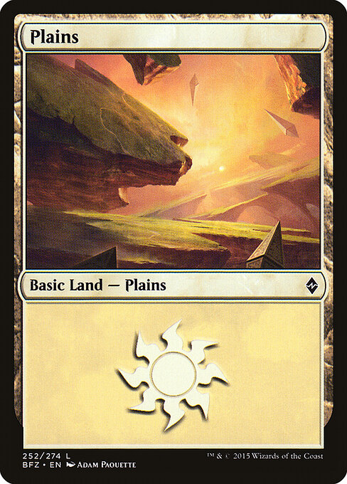 Plains — Battle for Zendikar #252a, art by Adam Paquette