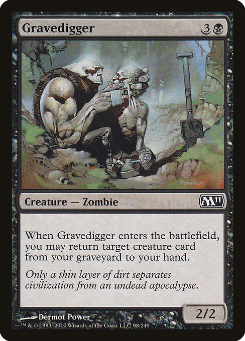 Gravedigger — Magic 2011 #98, art by Dermot Power