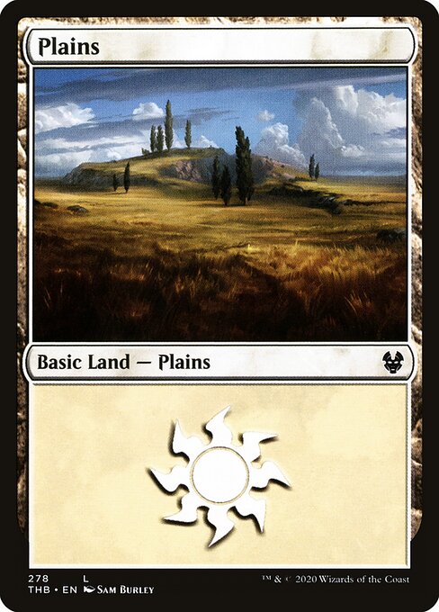 Plains — Theros Beyond Death #278, art by Sam Burley