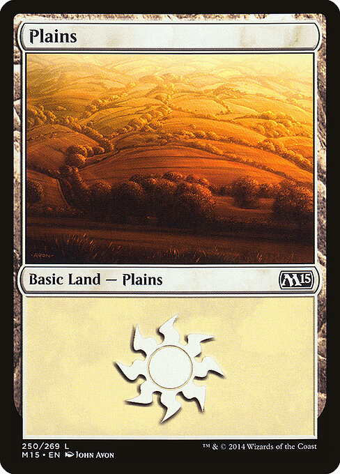 Plains — Magic 2015 #250, art by John Avon