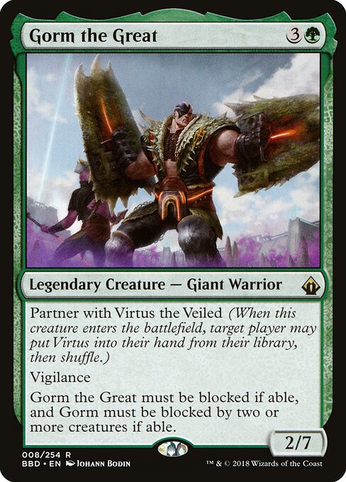 Gorm the Great — Battlebond #8, art by Johann Bodin