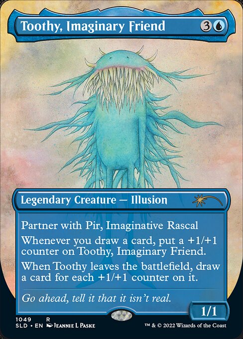 Toothy, Imaginary Friend — Secret Lair Drop #1049, art by Jeannie L Paske