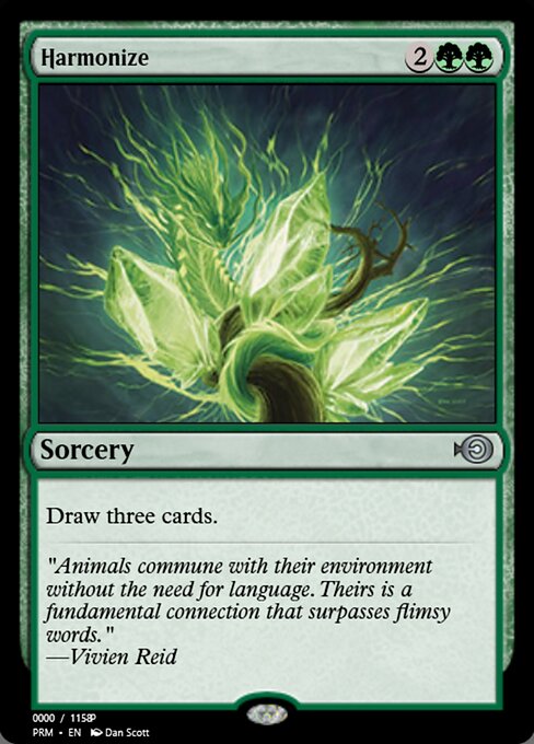 Harmonize — Magic Online Promos #83672, art by Dan Murayama Scott