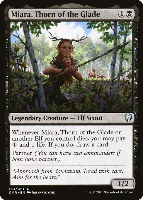 Miara, Thorn of the Glade — Commander Legends #133, art by Johannes Voss