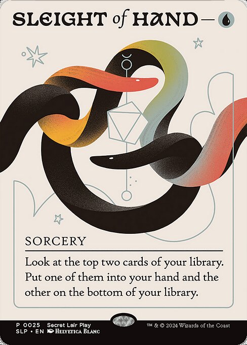 Sleight of Hand — Secret Lair Promo #25, art by Helvetica Blanc