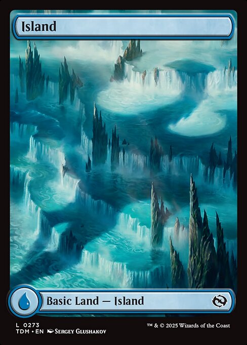 Island — Tarkir: Dragonstorm #273, art by Sergey Glushakov