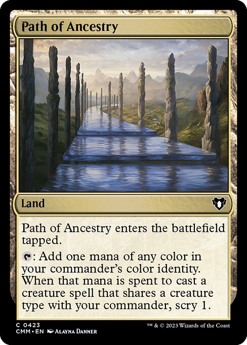 Path of Ancestry — Commander Masters #423, art by Alayna Danner