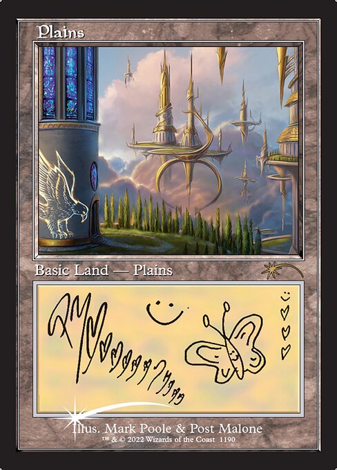Plains — Secret Lair Drop #1190, art by Mark Poole & Post Malone