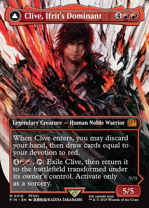 Clive, Ifrit's Dominant // Ifrit, Warden of Inferno
