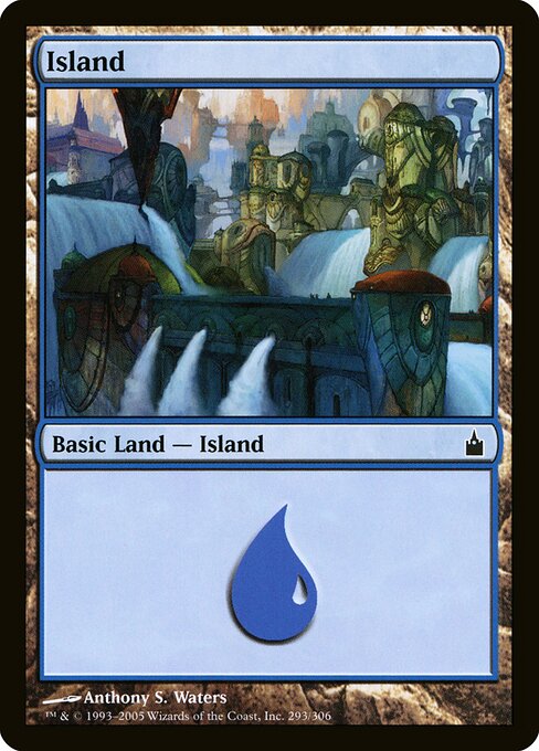 Island — Ravnica: City of Guilds #293, art by Anthony S. Waters