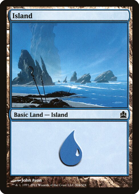 Island — Commander 2011 #304, art by John Avon