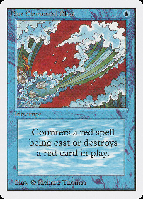 Blue Elemental Blast — Unlimited Edition #50, art by Richard Thomas