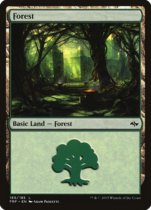 Forest — Fate Reforged #185, art by Adam Paquette