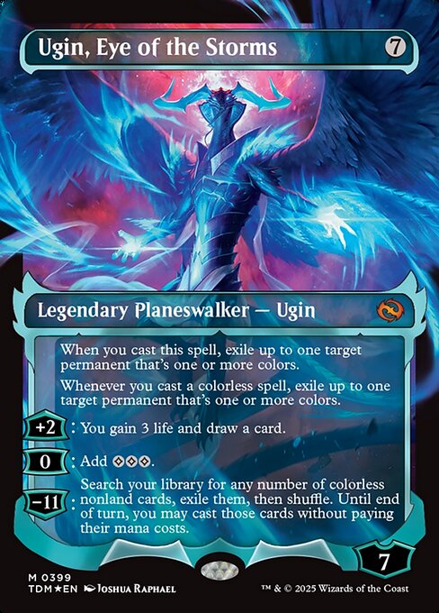 Ugin, Eye of the Storms — Tarkir: Dragonstorm #399, art by Joshua Raphael