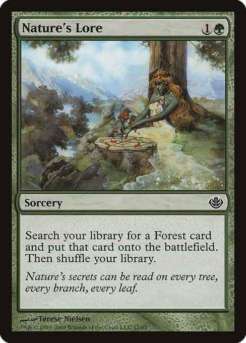 Nature's Lore — Duel Decks: Garruk vs. Liliana #17, art by Terese Nielsen