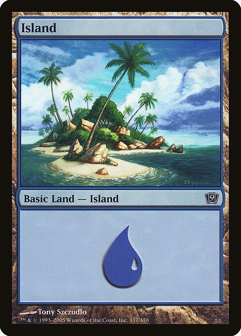 Island — Ninth Edition #337★, art by Tony Szczudlo