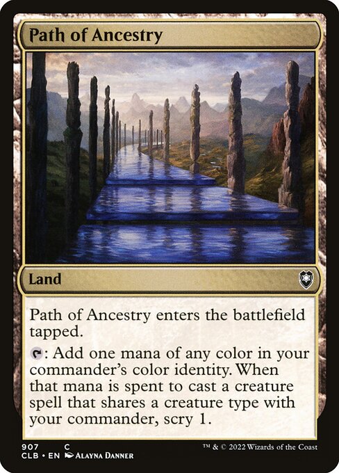 Path of Ancestry — Commander Legends: Battle for Baldur's Gate #907, art by Alayna Danner