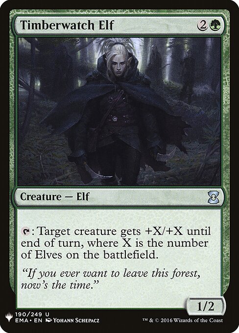 Timberwatch Elf — The List #EMA-190, art by Yohann Schepacz