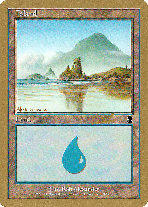 Island — World Championship Decks 2002 #cr338, art by Rob Alexander