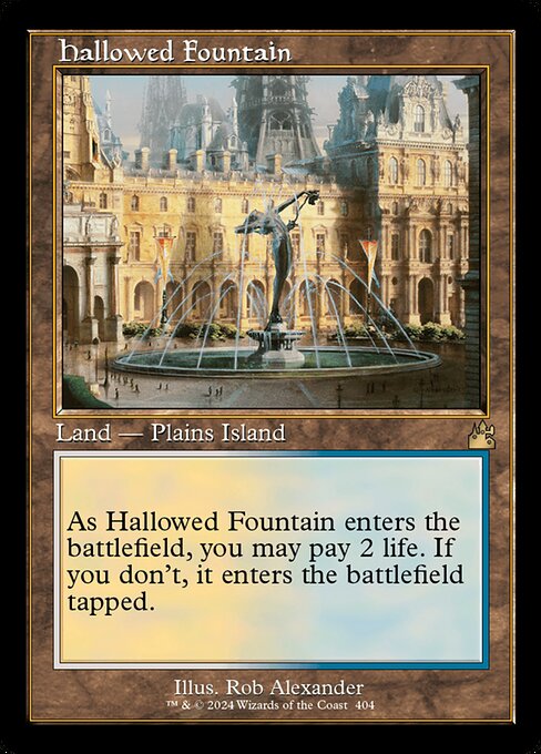 Hallowed Fountain — Ravnica Remastered #404, art by Rob Alexander