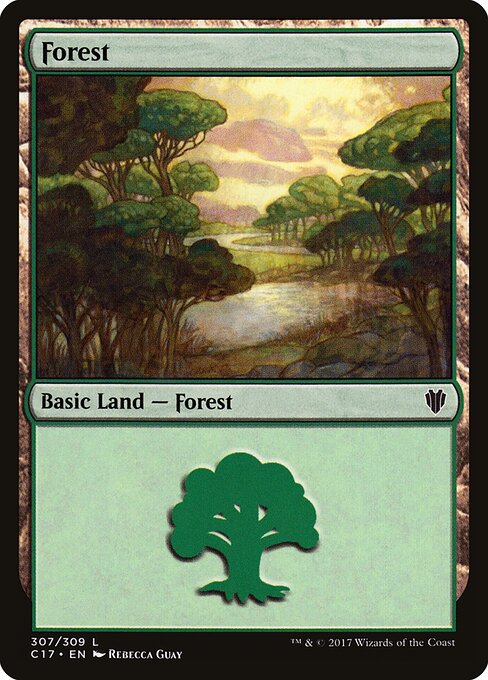 Forest — Commander 2017 #307, art by Rebecca Guay